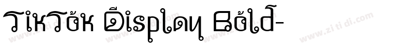 TikTok Display Bold字体转换